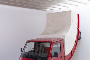 Erwin Wurm, _Truck II_ (2011). Exhibition view: _Trap of the Truth_, Yorkshire Sculpture Park, United Kingdom (10 June 2023–28 April 2024). Courtesy Studio Erwin Wurm and Thaddaeus Ropac Gallery. Photo: © Jonty Wilde, Yorkshire Sculpture Park.